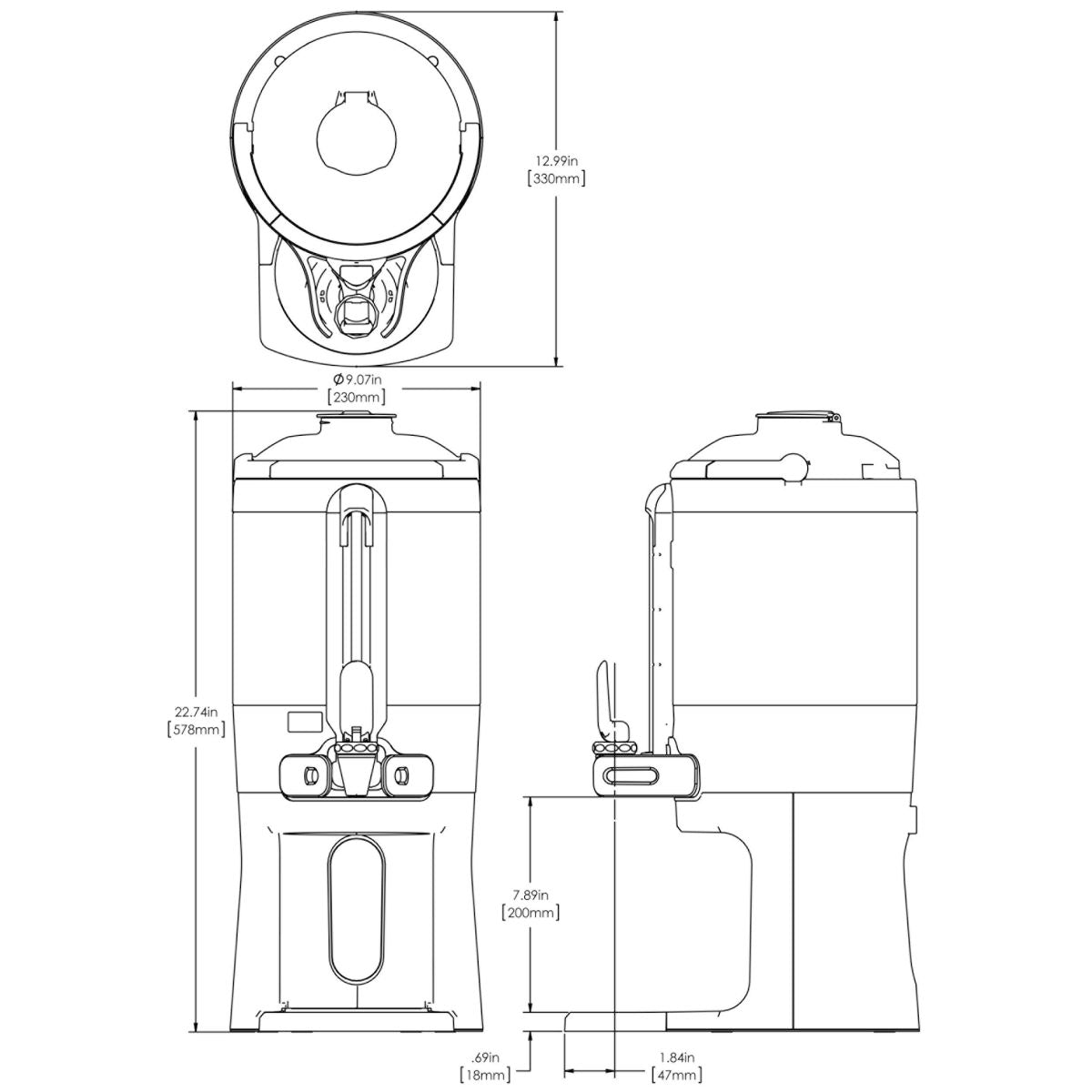 BUNN ICB Infusion Series Coffee Brewer-Dual Volt Tall 120V 53100.0101 BUNN ICB Infusion Series Coffee Brewer-Dual Volt Tall 120V 53100.0101