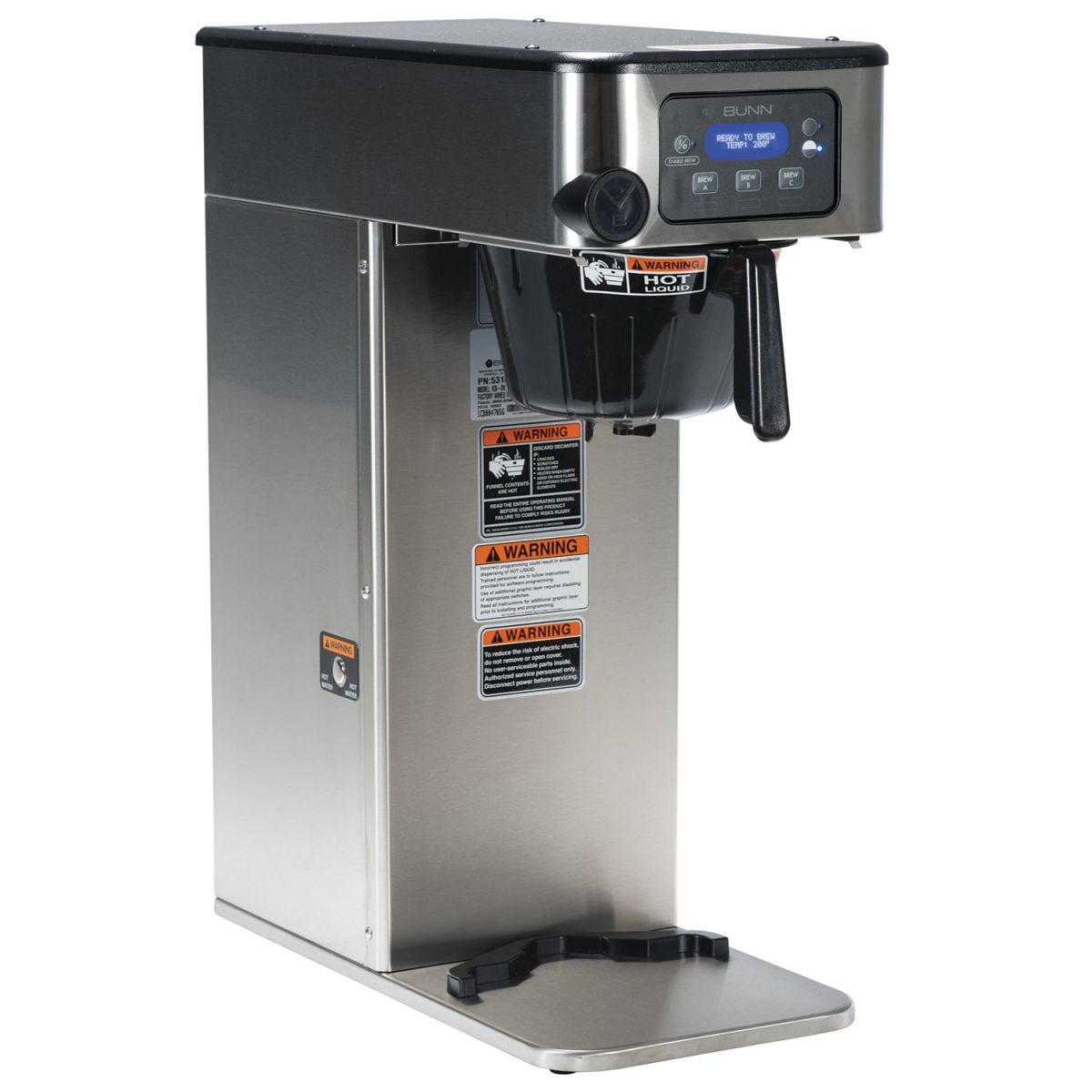 BUNN ICB Infusion Series Coffee Brewer Dual Volt 120V 53100.0100 BUNN ICB Infusion Series Coffee Brewer Dual Volt 120V 53100.0100