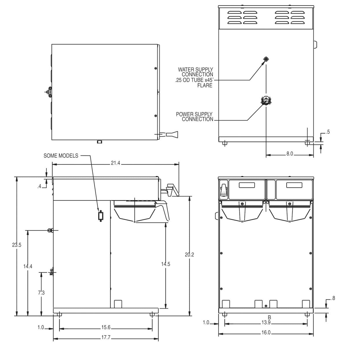 BUNN AXIOM® Twin-APS Airpot System 38700.0013 BUNN AXIOM® Twin-APS Airpot System 38700.0013