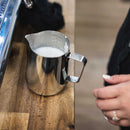 Barista Basics Milk Frothing Pitcher, 12oz, Silver