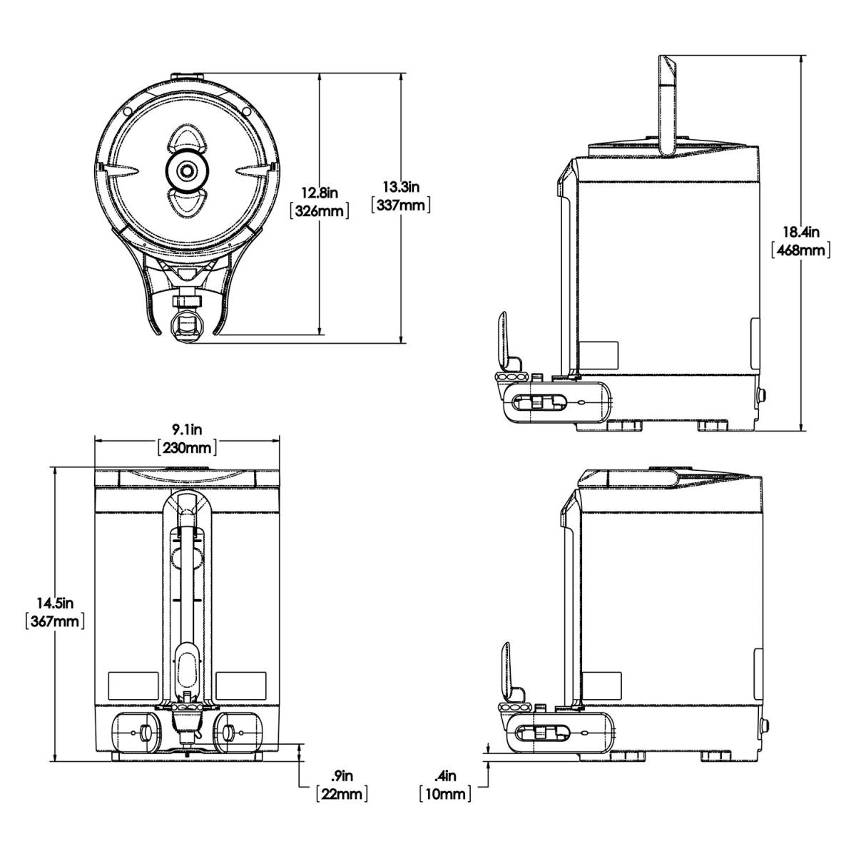 BUNN ICB Infusion Series Twin Soft Heat Coffee Brewer 120/208V SST  51200.0102