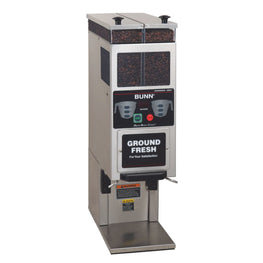 BUNN G9-2T DBC Tall, Stainless Steel Portion Control Coffee Grinder with 2 Hoppers  33700.0000
