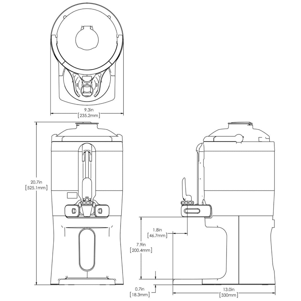 BUNN ICB Infusion Series Coffee Brewer-Dual Volt Tall 120V  53100.0101