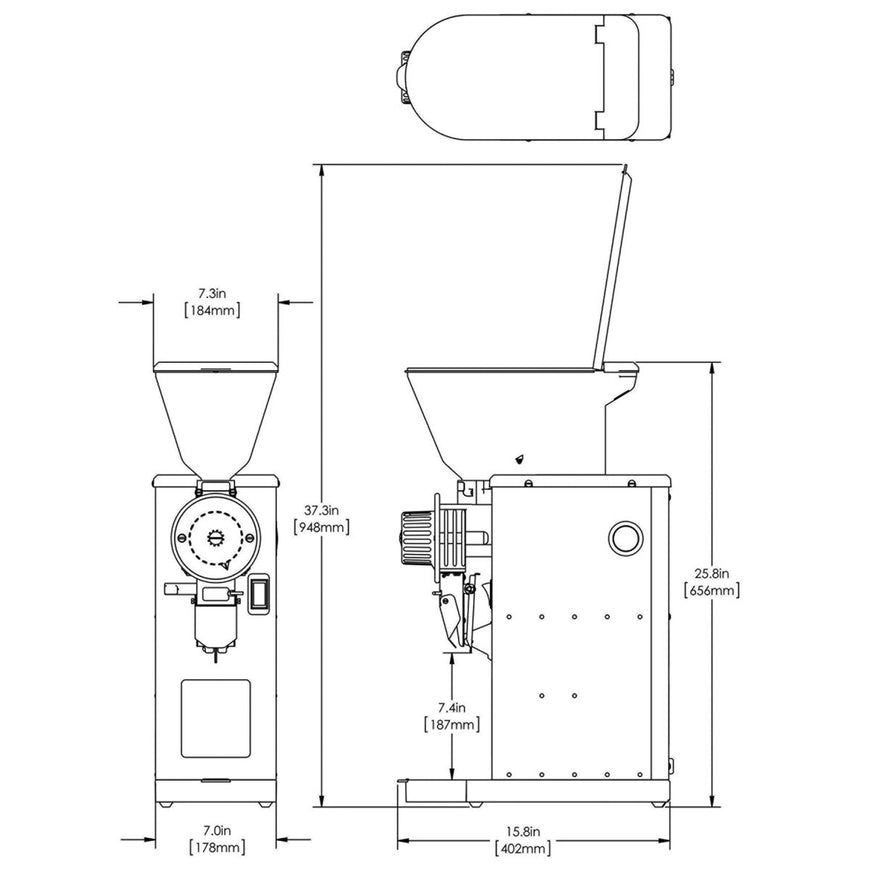 BUNN GVH, 120V -Visual Hopper Grinder